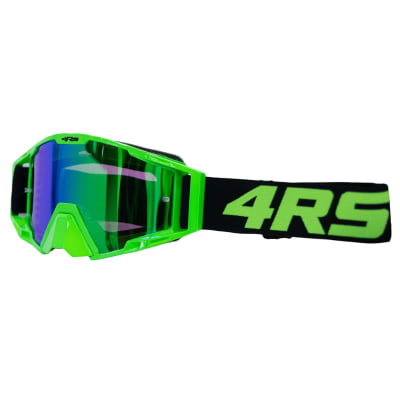 Antiparras para moto 4rs evo verde motocross enduro mtb1