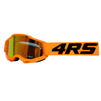 Antiparras para moto 4rs lite naranja motocross enduro mtb1