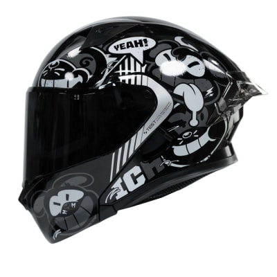 Casco moto ich 3120 turn on n7 sm abatible con sun visor certificación dot 3cv1