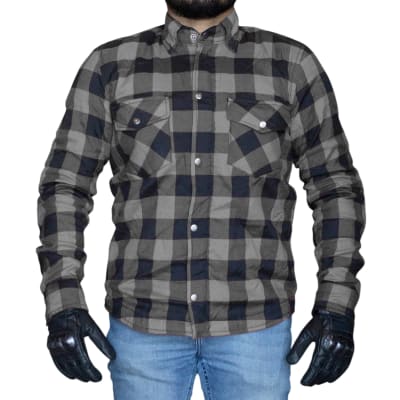 Camisa leñadora para moto armad gear field gr con protecciones