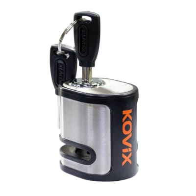 Candado disco moto kovix kds-001 bk con alarma 120db