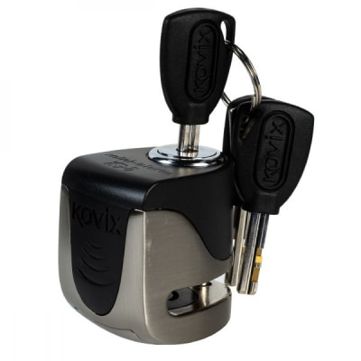 Candado Disco Moto Kovix Con Alarma Ks6 Metal Pulido3