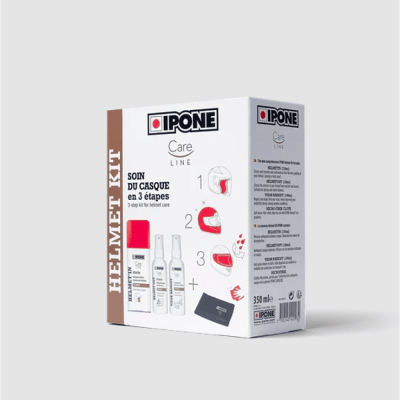 Kit de limpieza para casco moto Ipone helmet kit 4 en 1