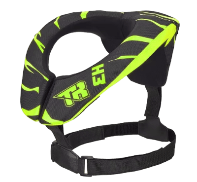 Protector cervical cuello tiger racing tr-h3 verde motocross enduro