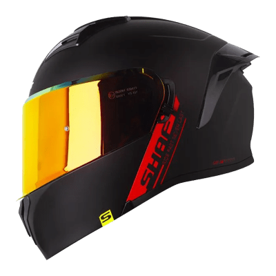Casco moto shaft 3820sp solid n.m rj abatible1