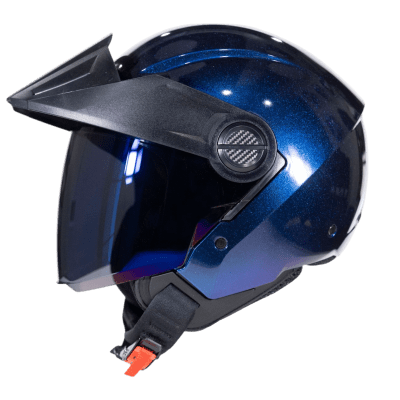 Casco moto ich 102 solid camaleon az abierto con viscera urbano1
