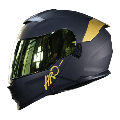 Casco Moto Hro 3440dv solid n.m do Abatible Sun Visor Certificación Dot
