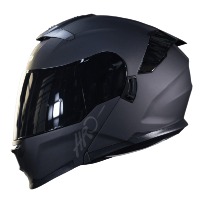 Casco Moto Hro 3440dv solid n.m sm Abatible Sun Visor Certificación Dot