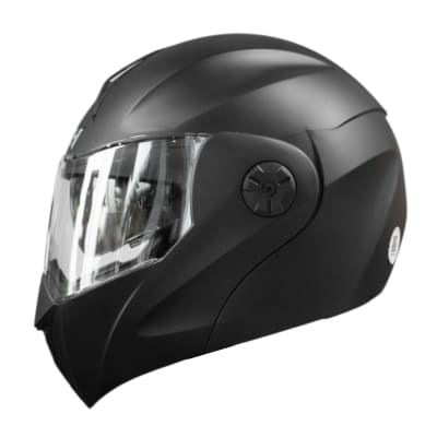 Casco moto ich 3110 solid n.m abatible con sun visor certificación dot 3cv
