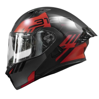 Casco moto ich 3120 westsay rj abatible con sun visor certificación dot1