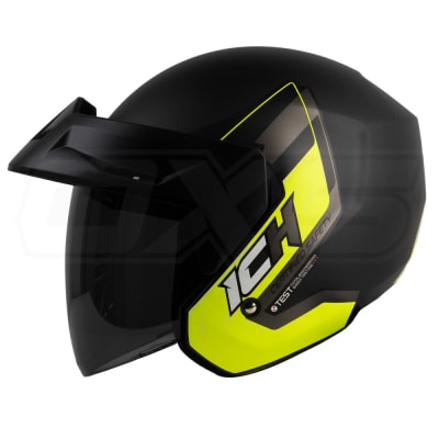 Casco Moto ich 101 terra am.n sm Abierto Con Visera Urbano