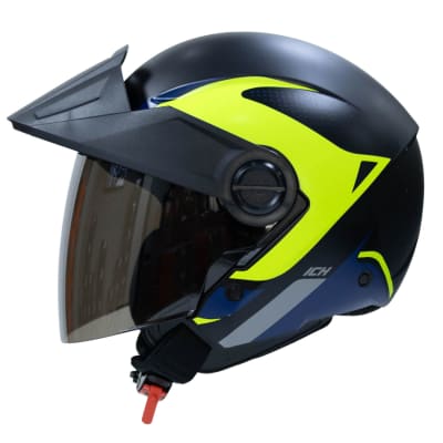 Casco moto ich 102 yarurok am.n sm abierto con viscera urbano