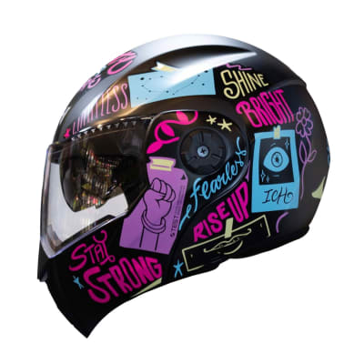 Casco moto ich 3110 junior feel az abatible con sun visor certificación dot