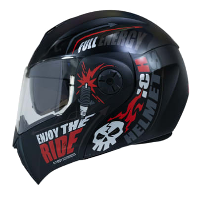 Casco moto ich 3110 speed master rj abatible con sun visor certificación dot 3cv1
