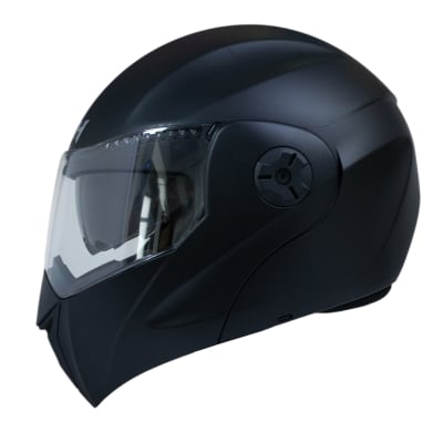 Casco moto ich 3110 junior solid ng mate abatible con sun visor certificación dot