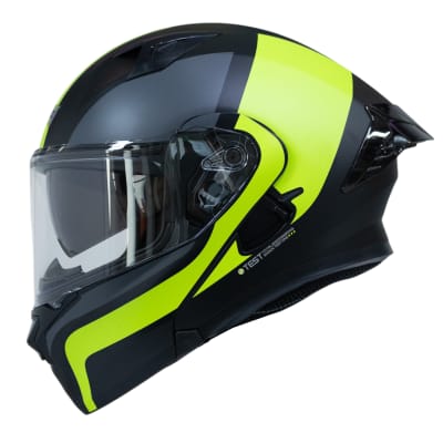 Casco moto ich 3120 further mate am.n abatible con sun visor certificación dot 3cv