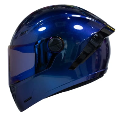 Casco moto ich 501sp camaleon azul integral certificación dot qr