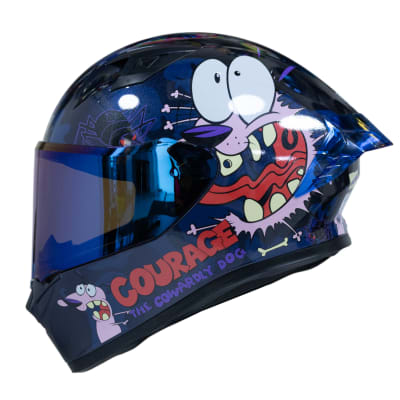 Casco moto ich 503 brave courage edicion especial cartoon network integral certificación dot qr1