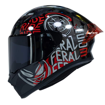 Casco moto ich 503 stay wild brillo rj sm integral certificación dot qr