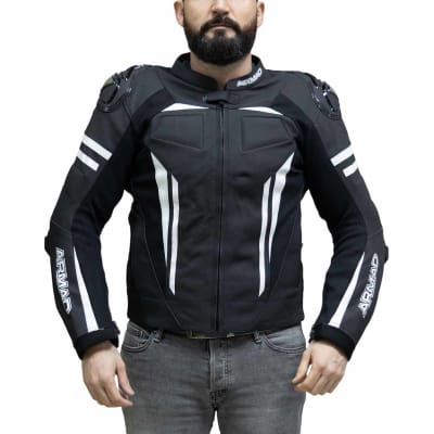 Chaqueta para moto armad gear steel racing con joroba