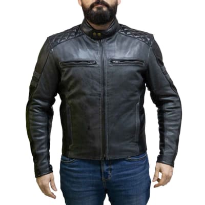 Chaqueta para moto armad gear tauras cuero1