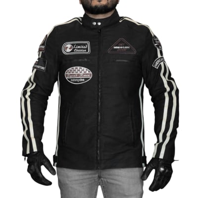 Chaqueta para moto armad gear skull edicion limitada