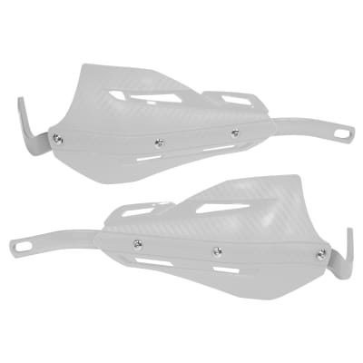 Set De Cubre Puños Con Barra De Aluminio Para Moto Hs0024 Blanco1