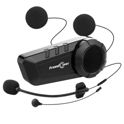 Manos libres freedconn KY pro para casco moto IP65 intercomunicador 6 vías1