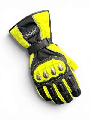 Guantes para moto largos madbike mad15s con protecciones touch invierno vd