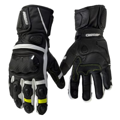 Guantes para moto armad gear imperial cuero panel touch