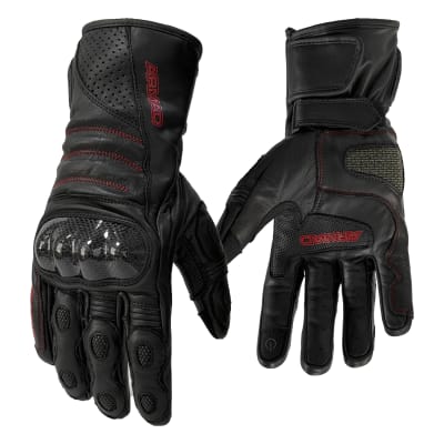 Guantes para moto armad gear mike gp touch cuero largo1