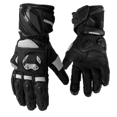 Guantes para moto armad gear race tech cuero largos gp