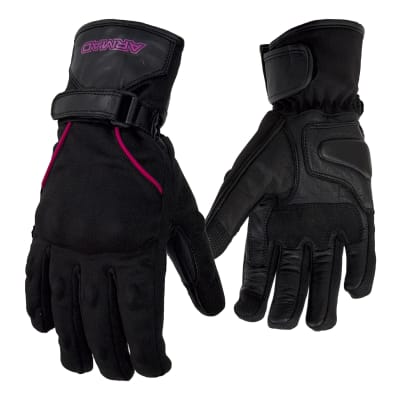 Guantes Moto Armad Gear Reya Lady mujer Touch Cuero Invierno