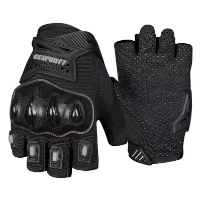 Guantes para moto rs spurtt rs15 sin dedos con protecciones