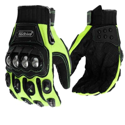 GUANTES MOTO MADBIKE MAD10B CON PROTECCIONES VD