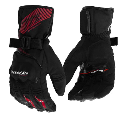 Guantes para moto largos madbike mad65 con protecciones touch invierno rj1