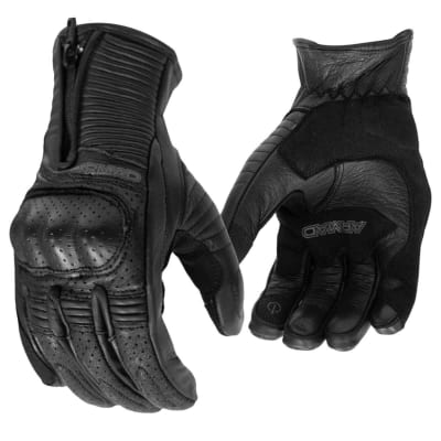 Guantes para moto armad gear real cuero1
