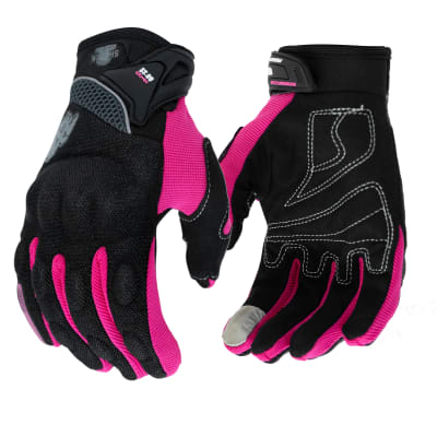 Guantes Moto Axe Con Protecciones St09 pink Touch1