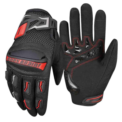 guantes para moto ones again mg02 negro / rojo