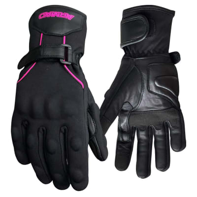 Guantes Moto Armad Gear Reya Lady mujer Touch Cuero Invierno