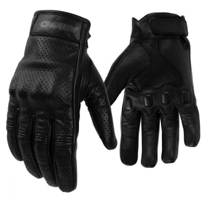 Guantes para moto armad gear sonik cuero perforado4