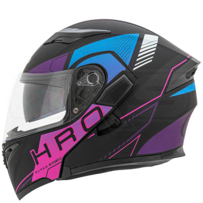 Casco Moto Hro 3400 super stream n.m fc.n Abatible Con Sun Visor Dot