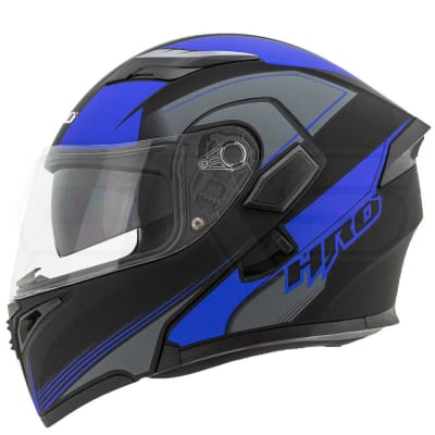 Casco Moto Hro 3400 rida n.m az Abatible Con Sun Visor Dot