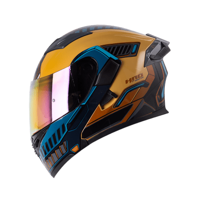 Casco Moto Hro 3400dv rover ng az Abatible Sun Visor Certificación Dot1