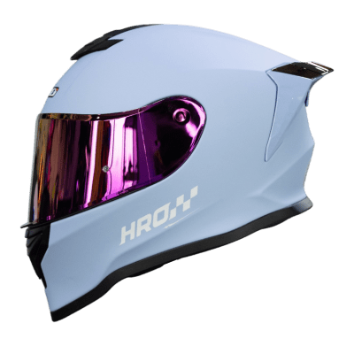 Casco moto hro 506 solid purple integral norma DOT