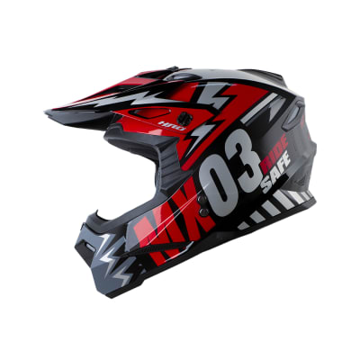 Casco moto hro MX03 Scribble ng rj enduro motocross offroad