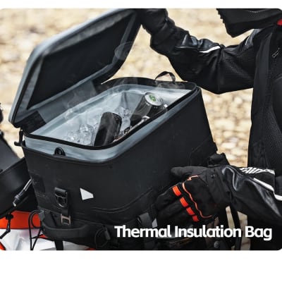 Bolso moto top case rhinowalk mft2305 cooler tactical 36lts impermeable
