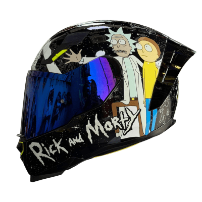 Casco moto Shaft 562R season 3 Rick & Morty edición limitada1