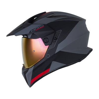 Casco moto hro mx-340dv long gr.m rj multipropósito sun visor1