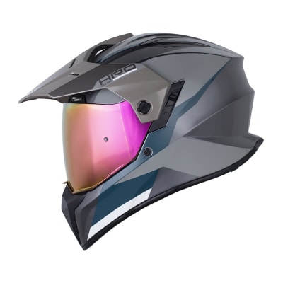 Casco moto hro mx-340dv long gr.b ar rj multipropósito sun visor